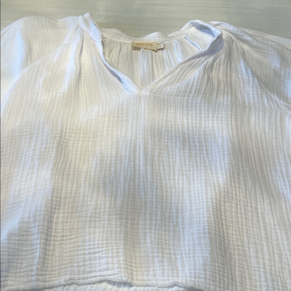 Nation LTD Crisp White Blouse
